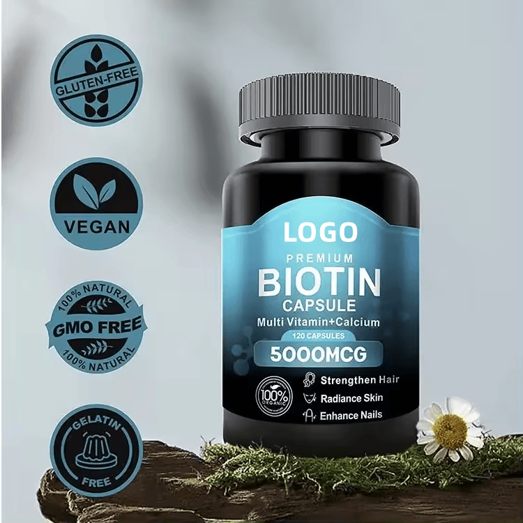 Vegan Biotin Keratin Collagen Capsules Heathcare Supplement Biotin Capsules for Hair Skin & Nails