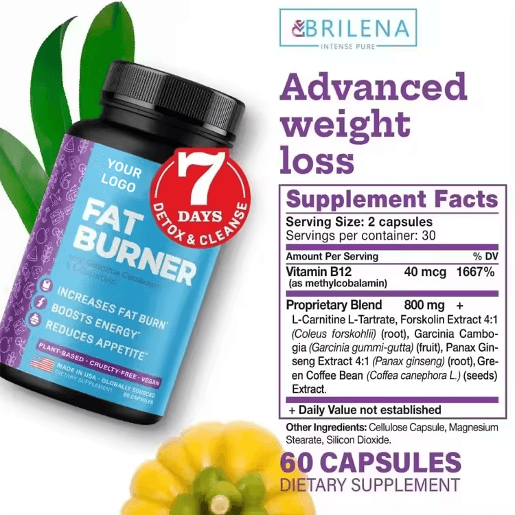 Hot Selling Fat Burner with Garcinia Cambogia& L-Camitine Weight Loss Capsules