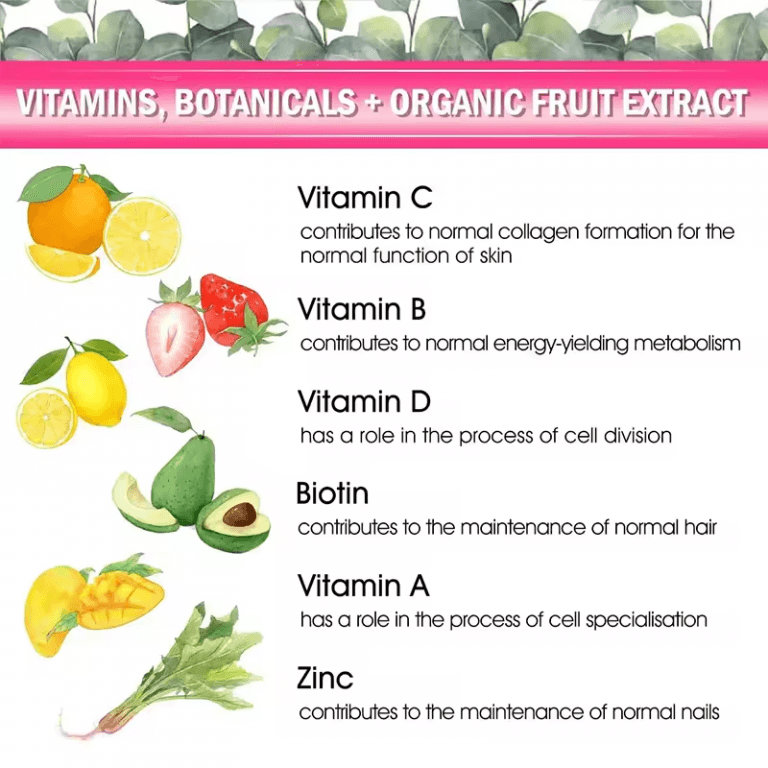 Vegan Biotin Gummies Biotin and Rich Vitamins Supplement for Hair Skin Nails Support