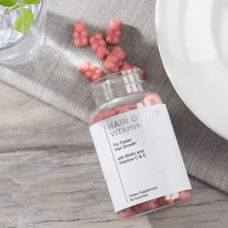 Vegan Biotin Collagen Gummies for Hair Skin Nails Whitening Adult Hair Loss Support