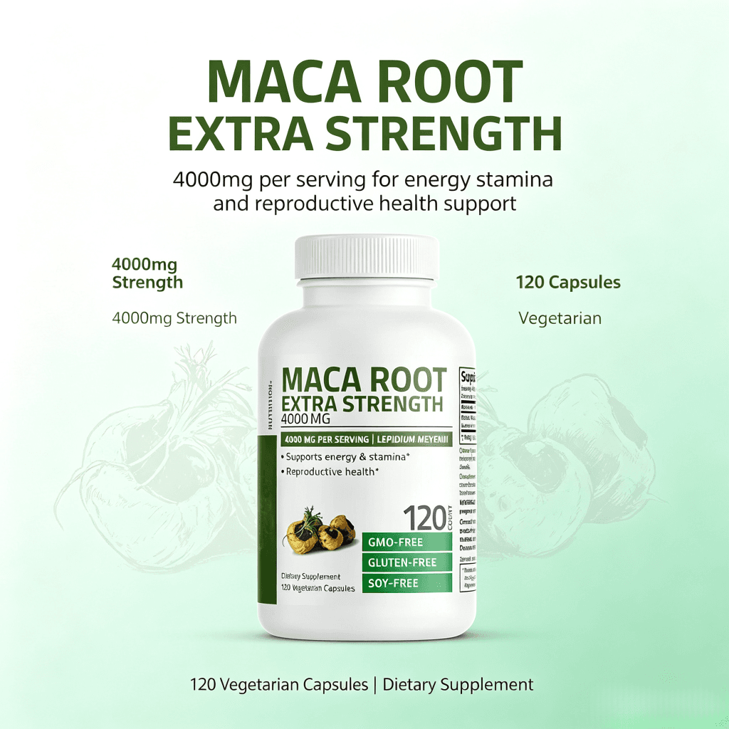 High Quality 4000mg Black Maca Root Capsules Ashwagandha Extract Herbal Supplement for Men Energy Support Adult Use 2 Year Shelf