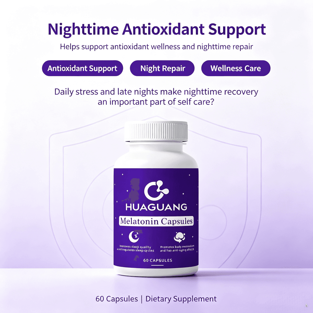 Hot Sale Theanine Capsules Sleep& Memory Support Adult Natural Melatonin Capsules Sleep Aid 2 Capsules Daily