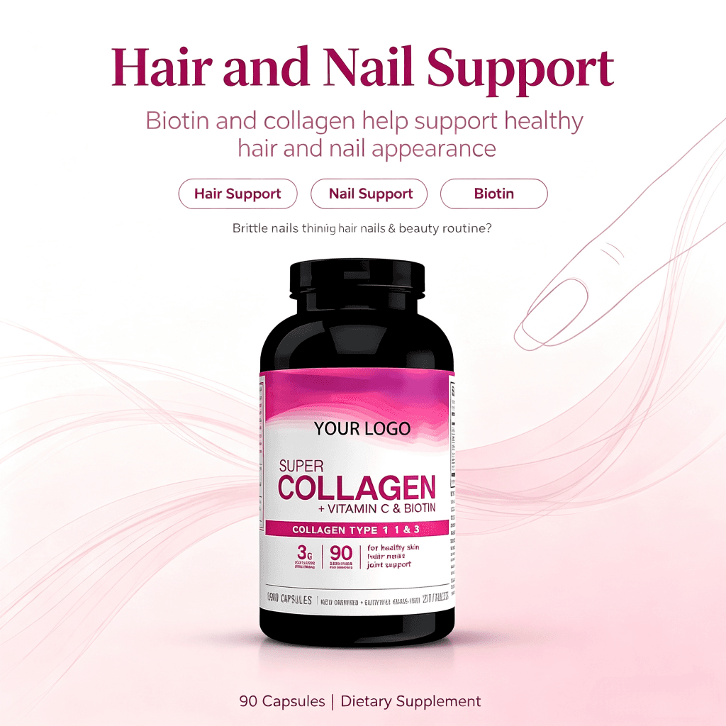 2025 Best Selling Products Oem Powerful Skin Whitening Collagen Vitamins Capsules