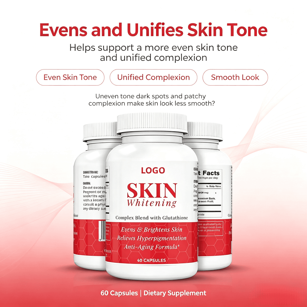 Free Costom Private Label 60 Pieces Glutathione Capsules Vitamin Complex Collagen Softgel for Skin Whitening