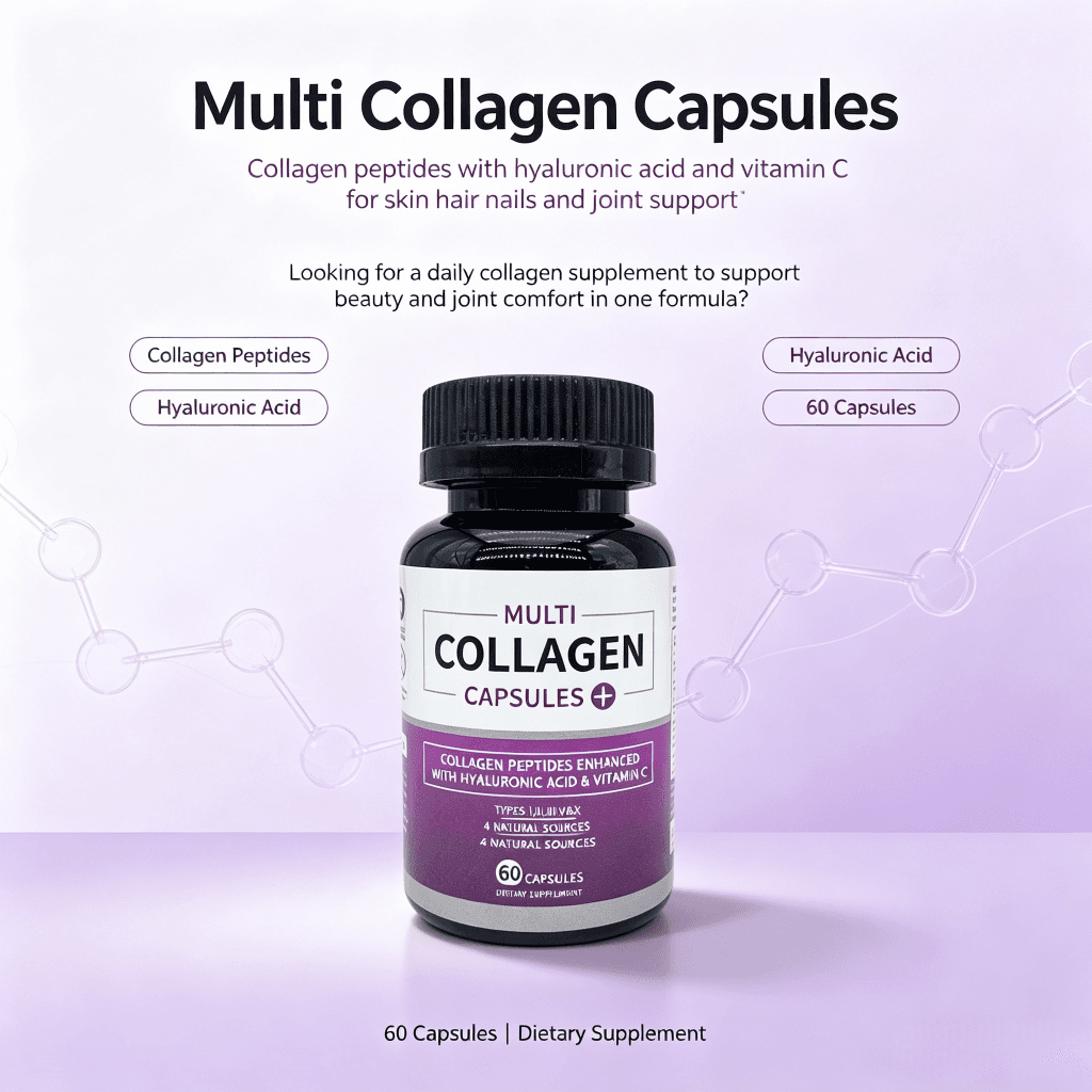 White Label Collagen Capsules 5 Types Multi Collagen Complex Capsules Hair Skin Nails Beauty Support