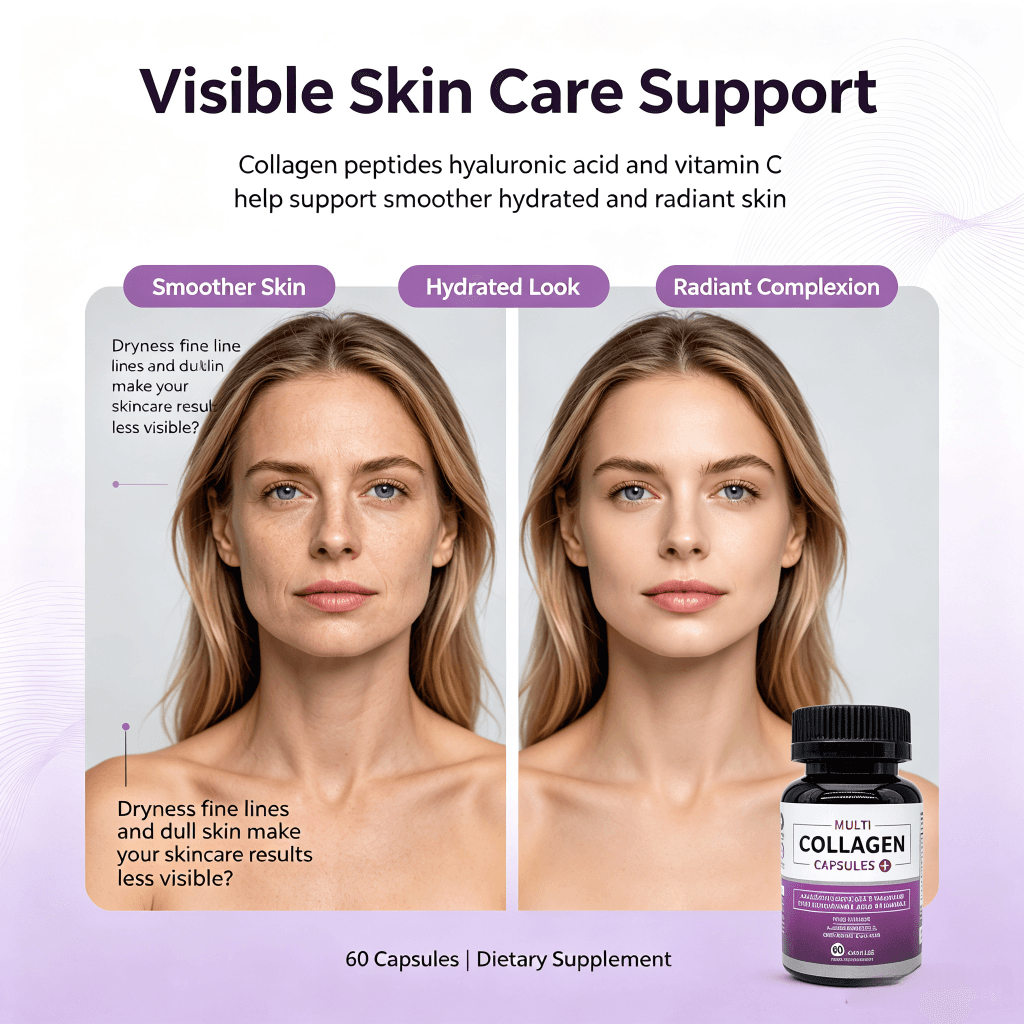 White Label Collagen Capsules 5 Types Multi Collagen Complex Capsules Hair Skin Nails Beauty Support