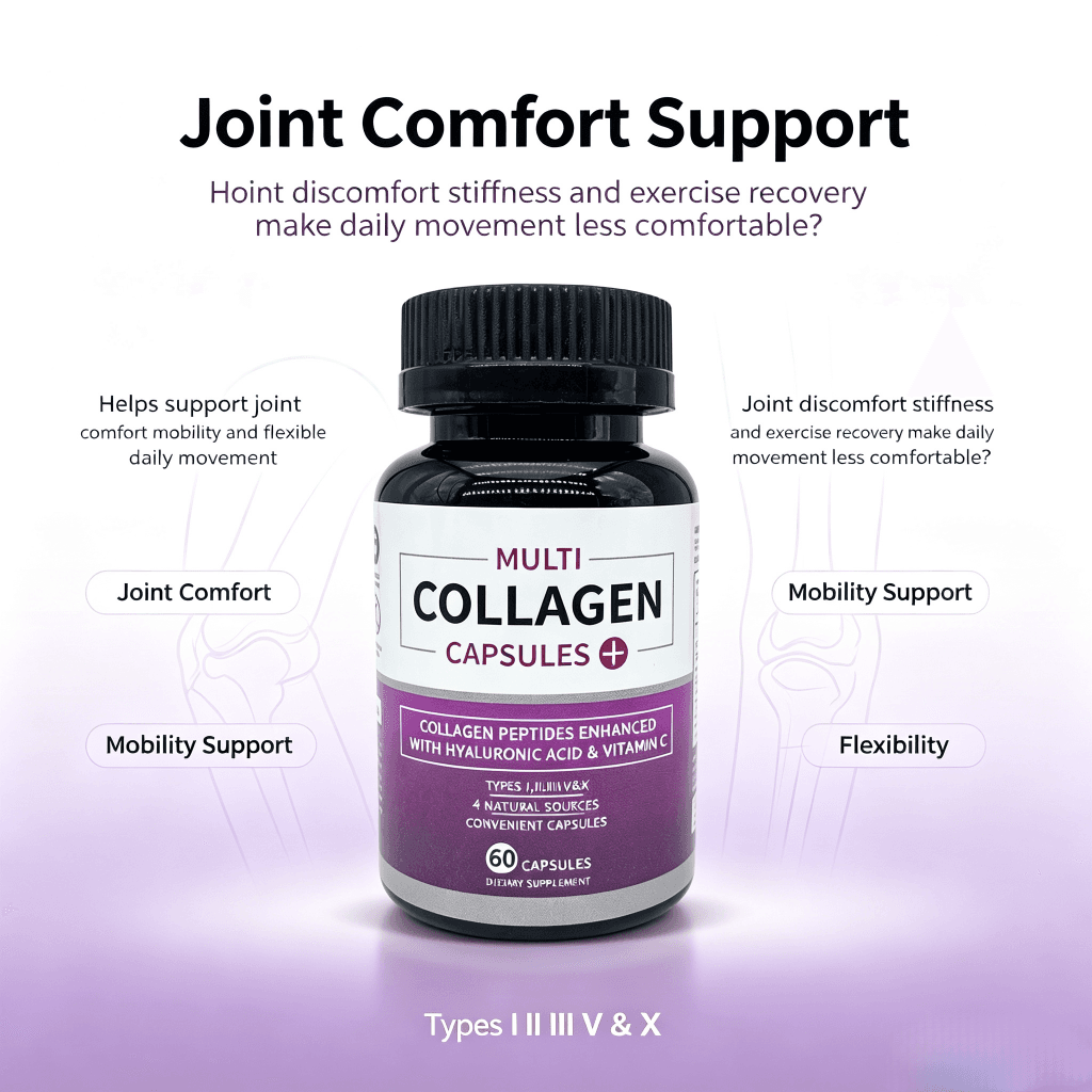 White Label Collagen Capsules 5 Types Multi Collagen Complex Capsules Hair Skin Nails Beauty Support