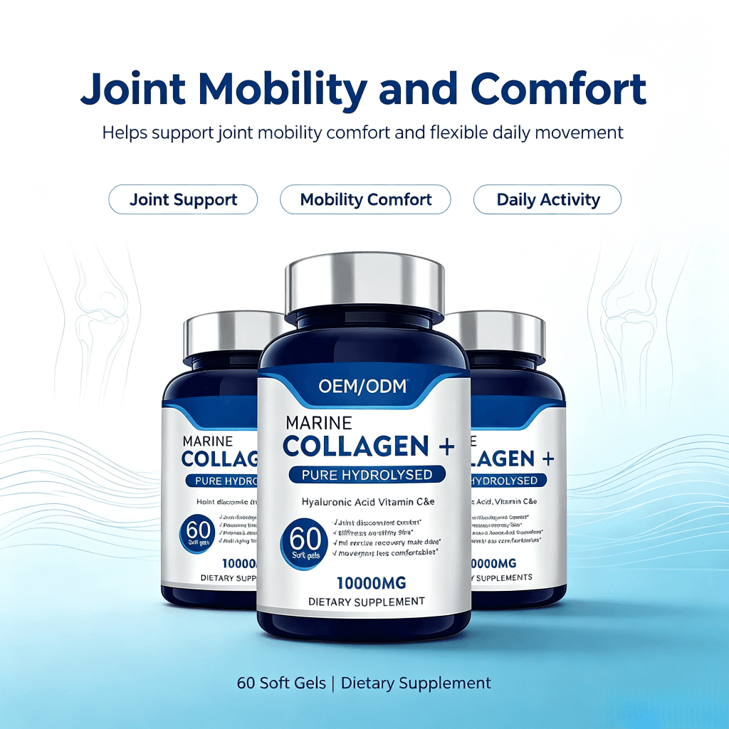 Collagen Capsules Anti-Aging Skin Hydration Hair Nail & Joint Support Supplement for Women & Men Hydrolyzed Collagen Capsules