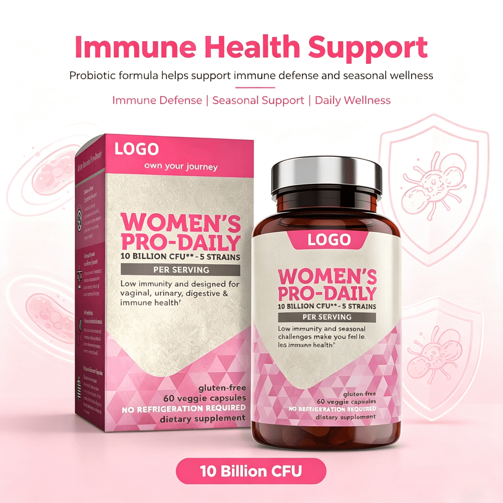 Hot Sale Probiotic Prebiotic Capsules Digestive Enzyme Probiotics Supplements 50 Billion Cfu Vegan Women's Probiotic Capsule