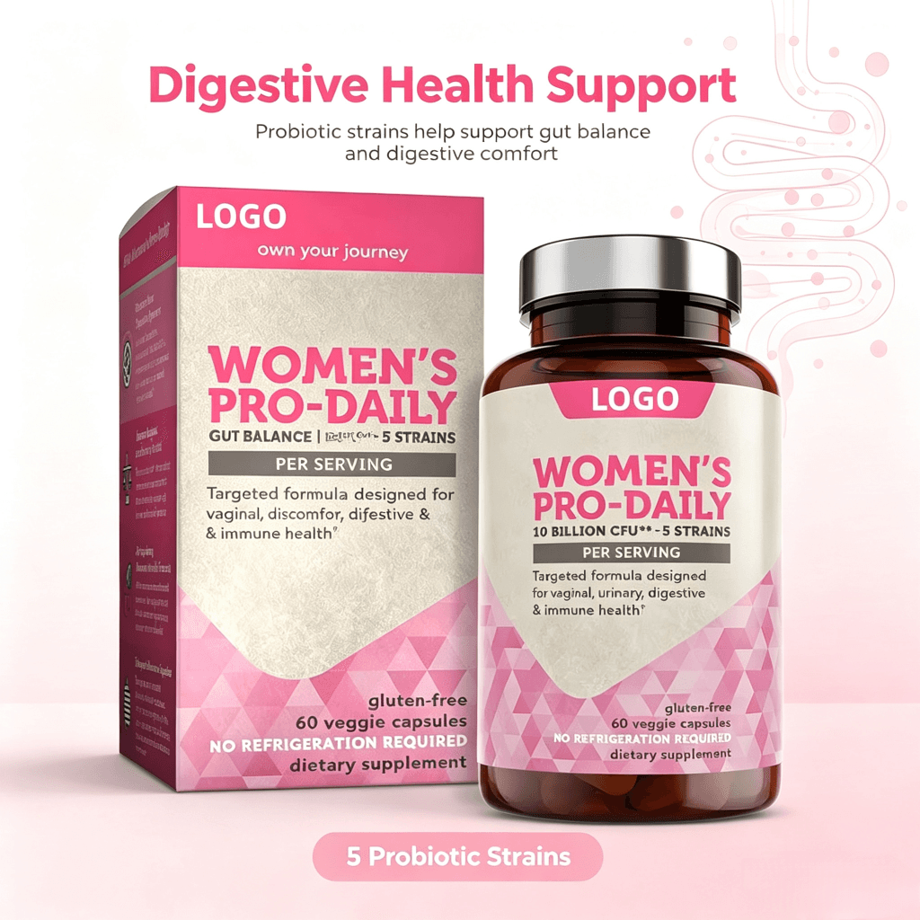 Hot Sale Probiotic Prebiotic Capsules Digestive Enzyme Probiotics Supplements 50 Billion Cfu Vegan Women's Probiotic Capsule