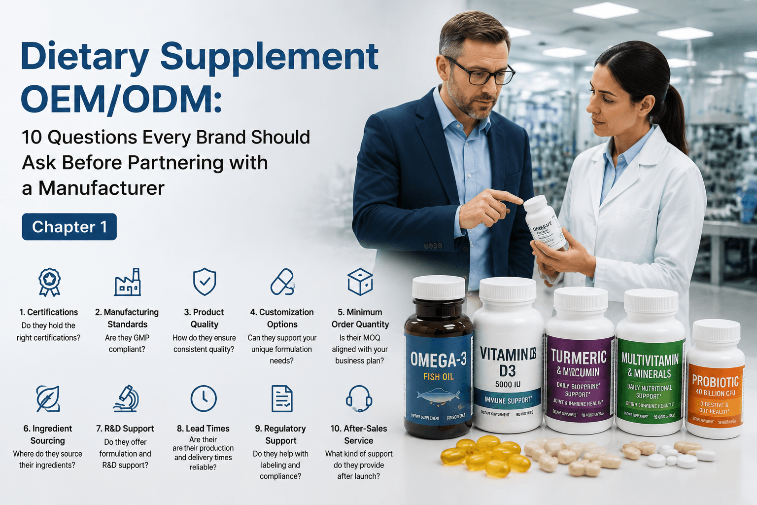 Dietary Supplement OEM/ODM: 10 Questions Every Brand Should Ask Before Partnering with a Manufacturer (Chapter 1)