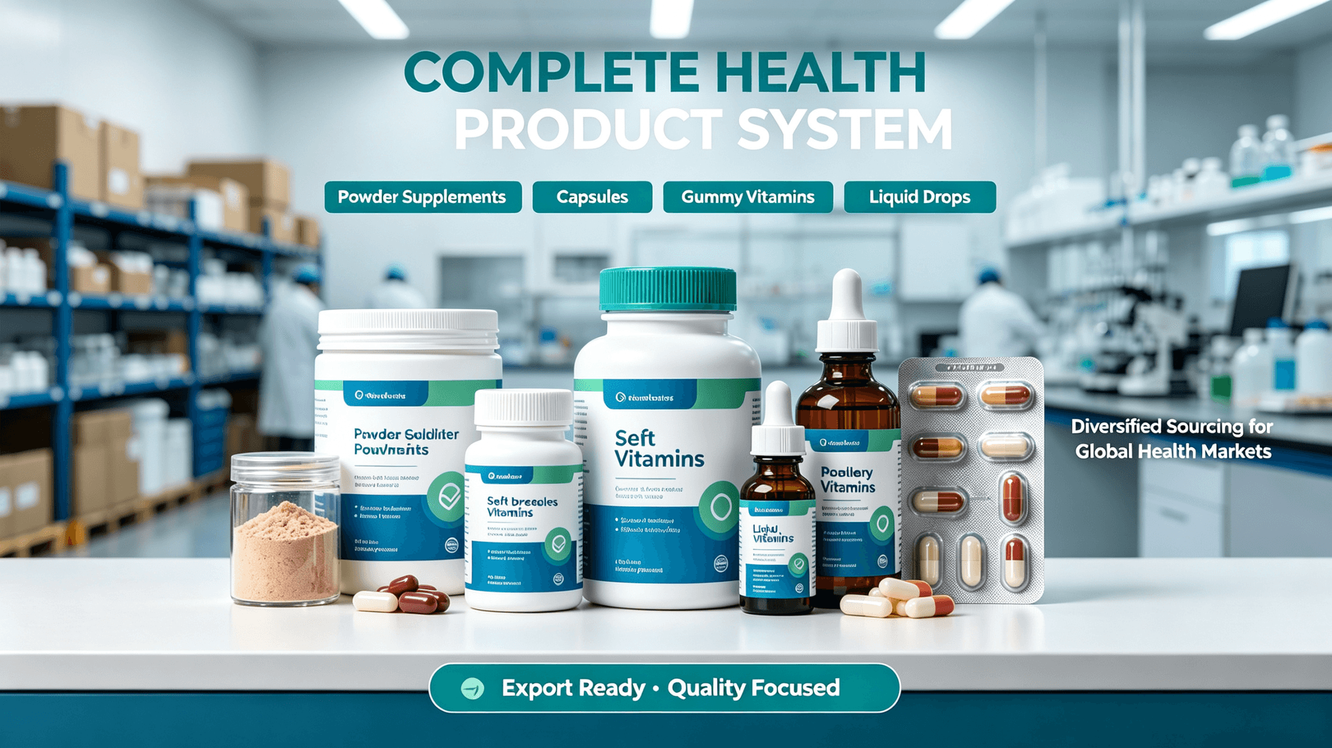 Trusted Global Wellness Trade Company | Custom Dietary Supplements & OEM Service