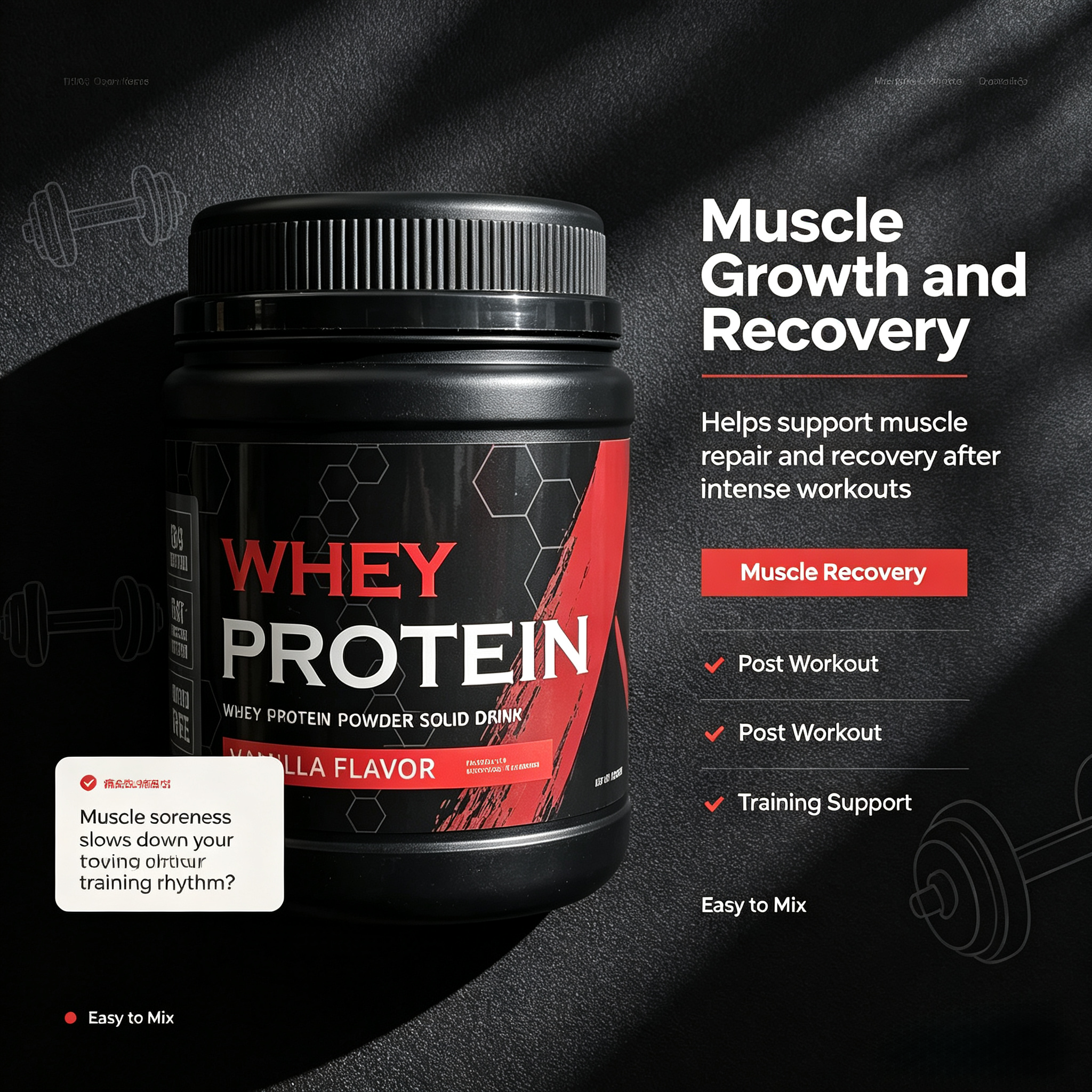 Whey Protein Powder 2kg Chocolate Oem Premium Body Nutrition New Improved Flavour Supplement Training Men Women Drink