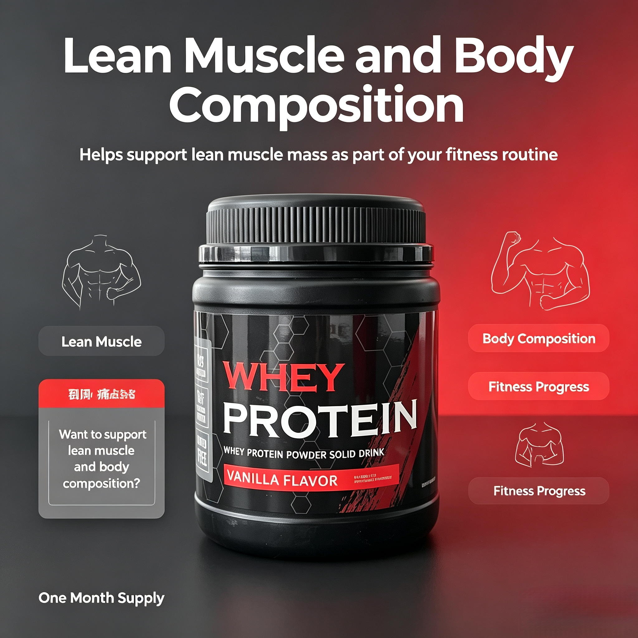 Whey Protein Powder 2kg Chocolate Oem Premium Body Nutrition New Improved Flavour Supplement Training Men Women Drink