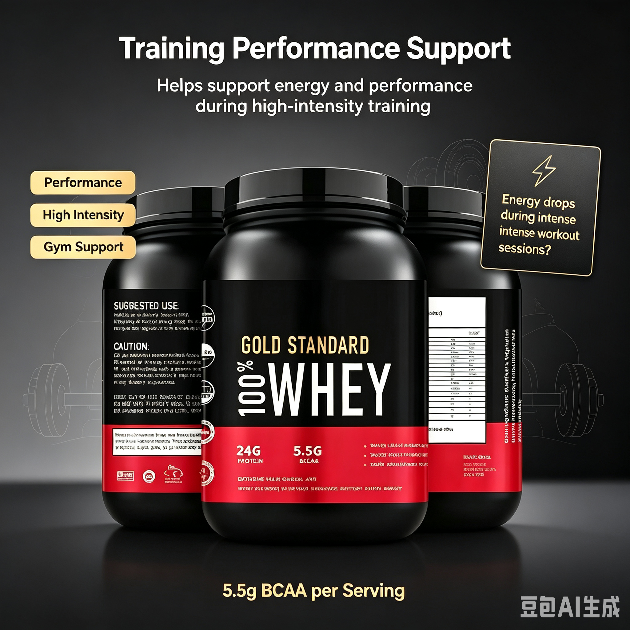 Factory Production and Custom Logo Muscle Protein Supplement Nutritional Protein High Content Immunity Whey Protein Powder