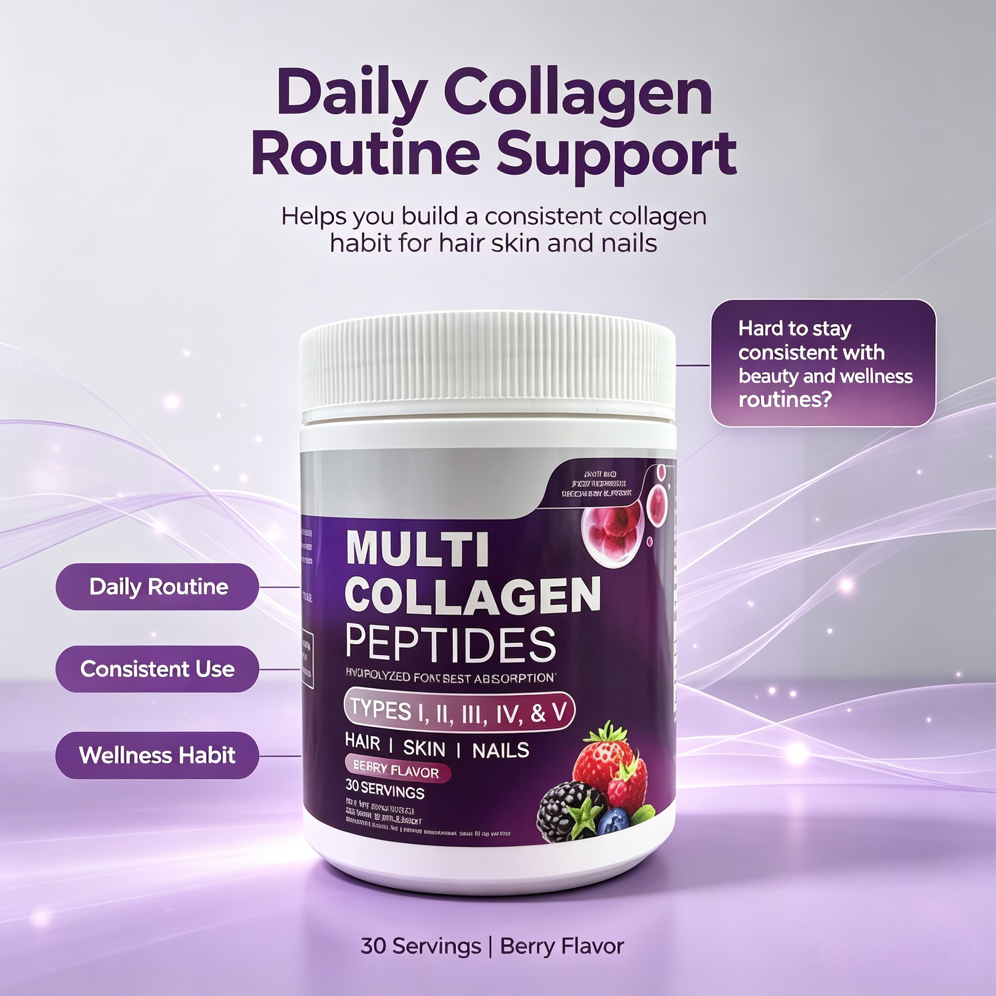 Factory Wholesale Skin Whitening Supplement Multi Collagen Peptides Powder