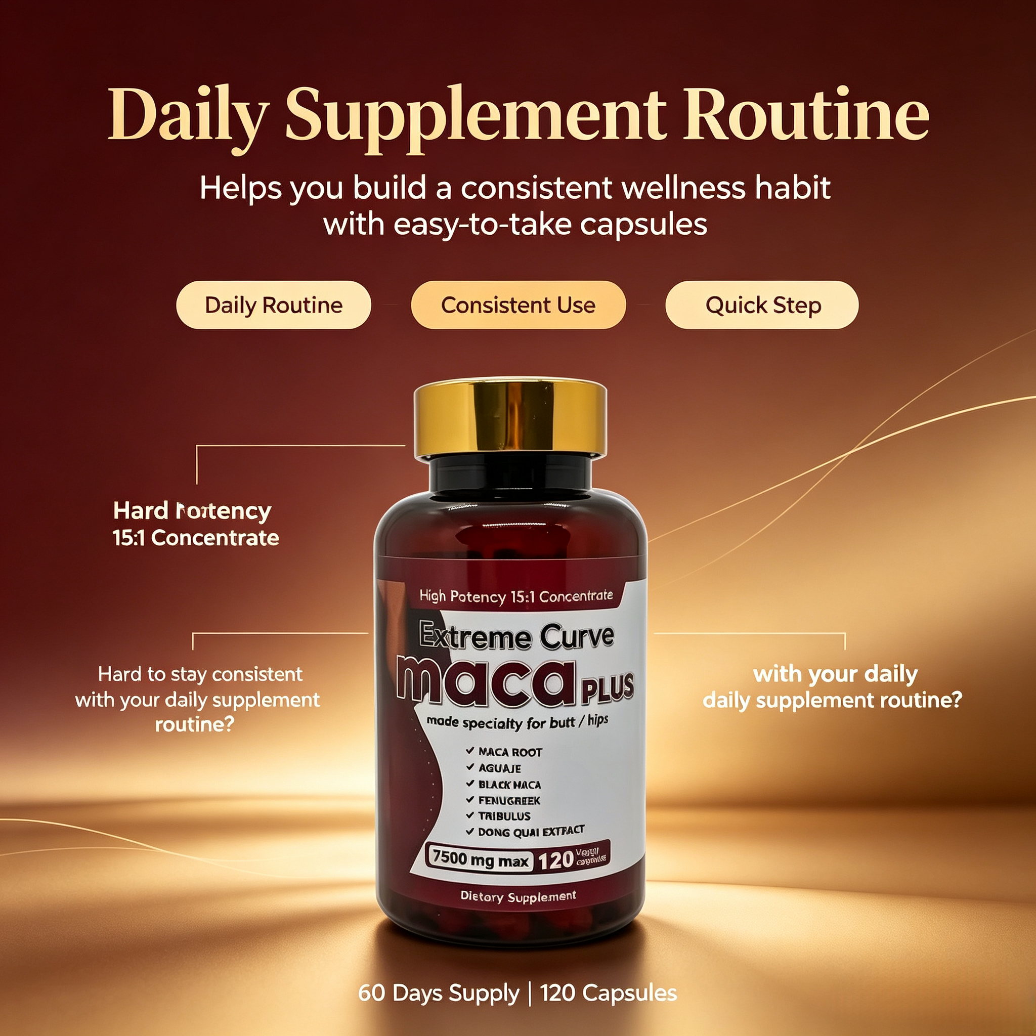Traditional Chinese Herbal Supplement Maca Extract Capsule for Men Pure Oem Maca Root Powder